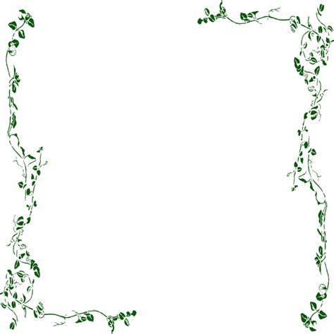 Vine Border Green Clip Art Vector Clip Art Online Royalty Free