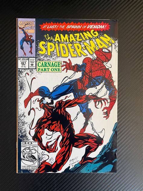Amazing Spider Man 361 ~ First Appearance Of Carnage Comic Book Zone
