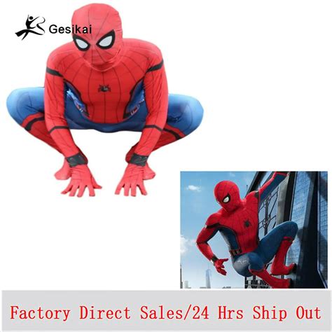 3d print spider man homecoming spandex zentai costume civil war spiderman costumes spidey