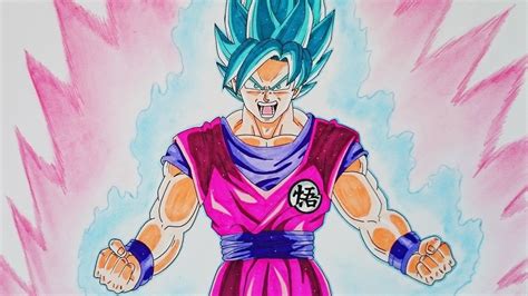 Como Dibujar A Goku Ssj Fase Dios Azul Paso A Paso El Dibujante Youtube