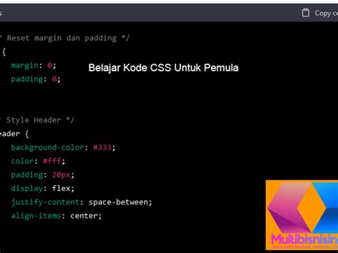 Belajar Kode Css Website Dari Dasar Untuk Pemula Sampai Bisa Mendesain