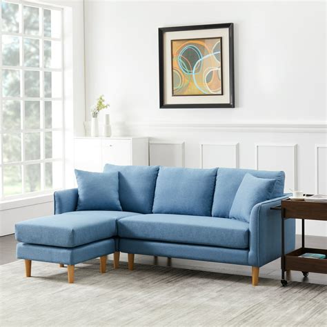 Uhomepro Convertible Sectional Sofa Couch 74w L Shaped Couch With