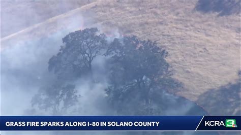 Livecopter 3 Is Over A Grass Fire Along I 80 Near Cherry Glen Road