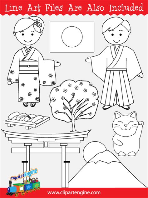 Japan Clip Art Collection For Personal And Commercial Use