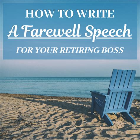 How To Write A Farewell Speech For Your Boss Who Is Retiring Toughnickel