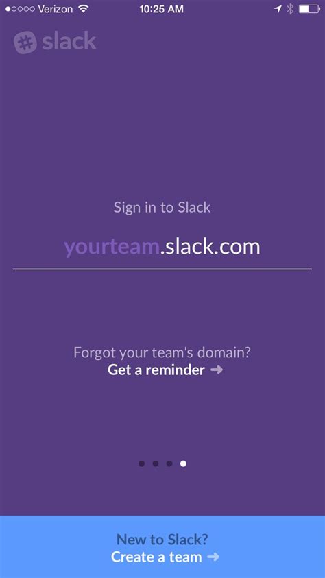 It connects you with the people and apps you work. Slack sign-in screen | Ios, Design