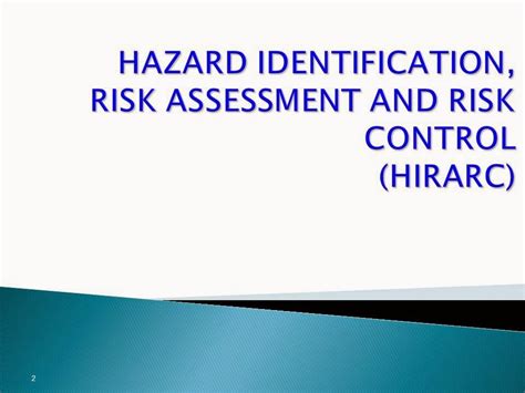 Analisis Hira Hazard Identification And Risk Assessment Pada Industri