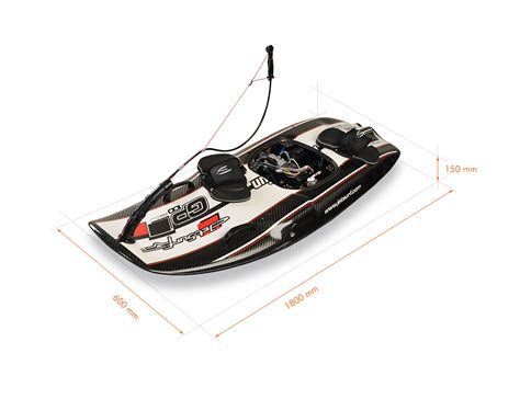 The jetsurf weighs a mere 30 pounds, making it considerably lighter than a jet ski, all while being able to clock speeds of up to 35 mph on the water. JetSurf Factory GP100 - Deramar