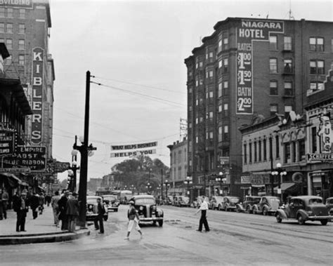Main Street Peoria Illinois Photograph Pabst Blue Ribbon On Draft 1938