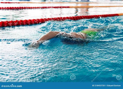 Swimming Competitions In The Swimming Pool Stock Photo Image Of