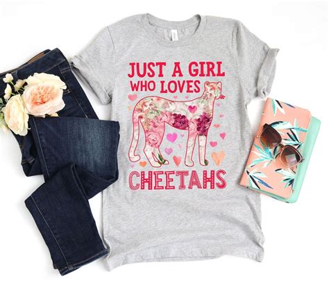 Just A Girl Who Loves Cheetahs Shirt Cheetah Shirt Cheetah Etsy