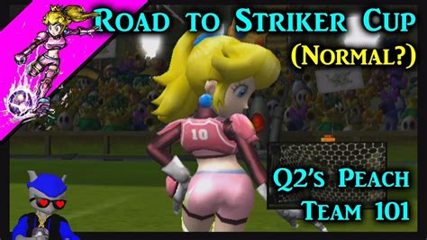 My Princess Peach Team 101 Road To Striker Cup Normal Mode Mario Strikers Charged Youtube