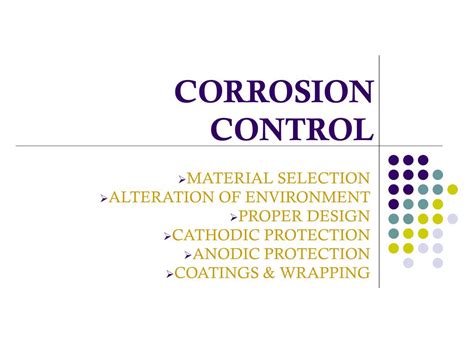 Ppt Corrosion Control Powerpoint Presentation Free Download Id226421
