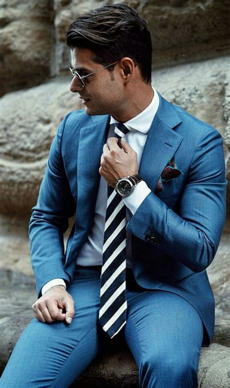 Untitled Suit And Tie Mens Fashion Suits Blue Suit