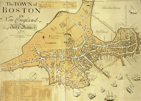 Colonial Boston Map Overlay Zip Code Map