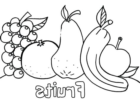 Coloring Pages For Kids Fruits at GetDrawings | Free download