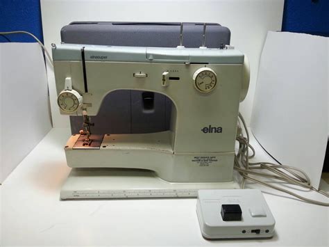 Free Shipping Elna Super 62c Sewing Machine With Metal Case