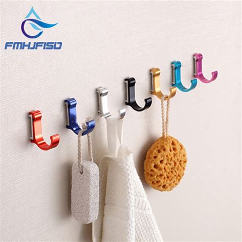 Hook decorative bathroom hooks robe wall mounted aluminum finish candy color clothes. Aluminum Candy Color Decorative Wall hooks& racks,Clothes ...