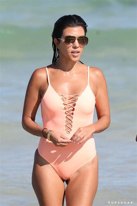 Kourtney Kardashian Transforms Into A Real Life Bond Girl During A Miami Beach Trip Kourtney