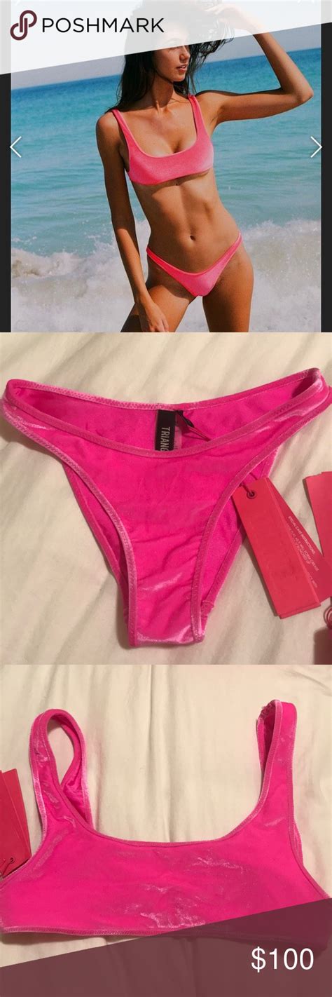 Triangl Bikini Bikinis Triangl Swimwear Pink Velvet Bikini My Xxx Hot Girl