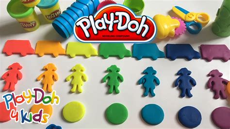 Learn Colors With Play Doh Shape Molds Fun And Creative For Kids Youtube