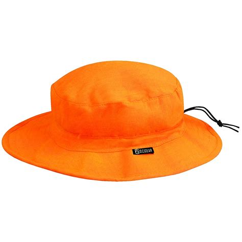 Boonie Hat Blaze Orange Breathable Liner One Size Outdoor Waterproof