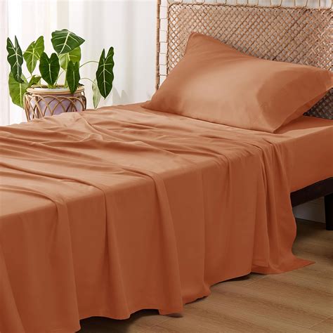 Bedsure Twin Xl Sheet Set Dorm Bedding Cooling With Rayon