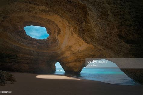 Benagil Sea Cave Faro District Algave Portugal Europe High Res Stock