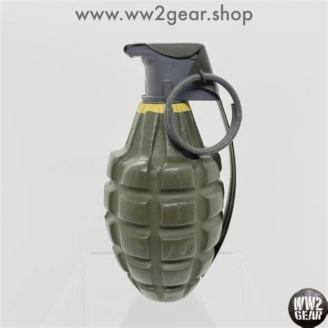 Us Ww2 Mkii Pineapple Frag Grenade Od Green Resin Reproduction