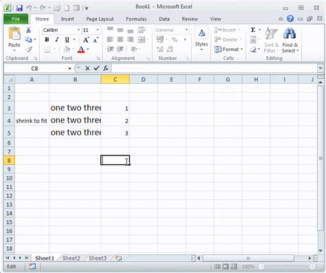 Abc MICROSOFT EXCEL Format Cells Dialog Box Shrink To Fit