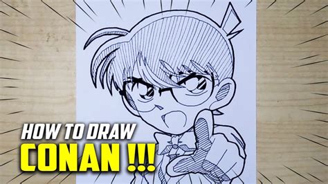 Anime Sketch How To Draw Conan Edogawa Shinichi Kudo Detective