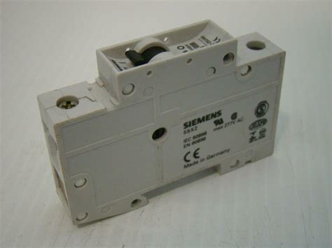 Siemens Miniature Circuit Breaker 5a Din Mount 230400vac 5sx2