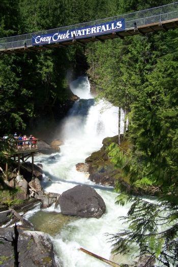 Crazy Creek Waterfalls Tourist Attractions Revelstoke British