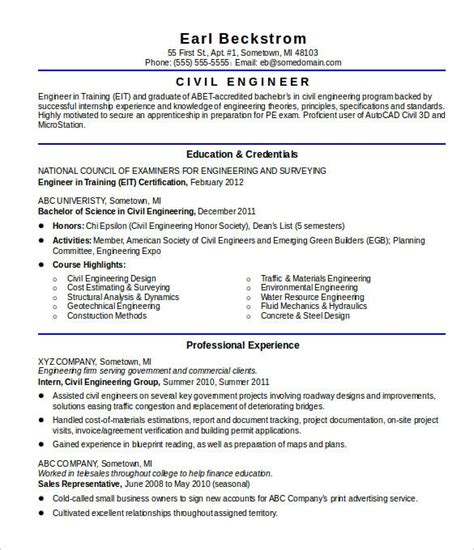 Civil engineer resume + guide with resume examples to land your next job in 2020. 20+ Civil Engineer Resume Templates - PDF, DOC | Free & Premium Templates