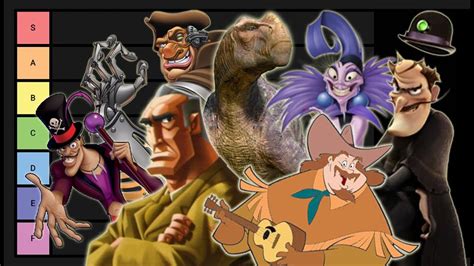 Jambareeqis 2000s Disney Animated Villains Ranked Tier List Youtube