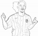 Desenhos de Ronaldinho 5 para Colorir e Imprimir - ColorirOnline.Com