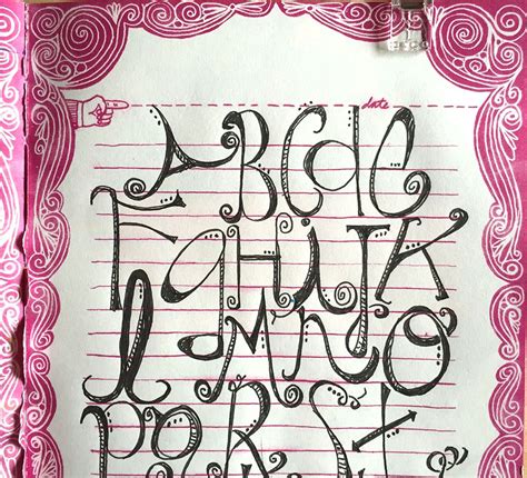 Lined Notebook Sakura Gelly Roll Lettering By Tammy Garcia