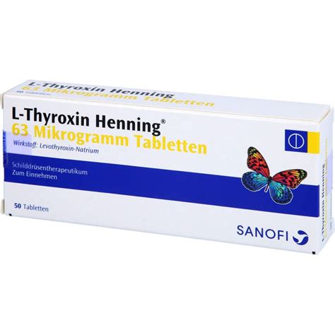 L Thyroxin Henning 63 μg Tabletten 50 St Apotheke Disapode