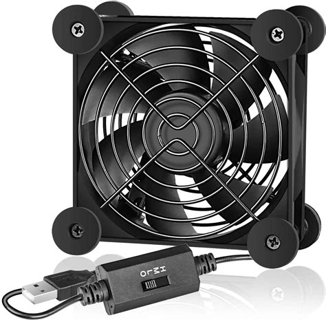 Simple Deluxe 120mm Quiet Usb Cooling Fan With Multi Speed Controller