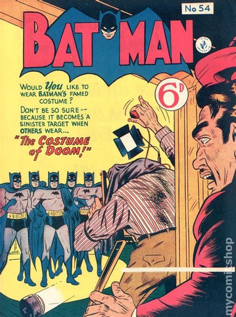 Batman 1950 Kg Murray Australian 54 Batman Comic Book Cover Batman Comic Books Comic Books