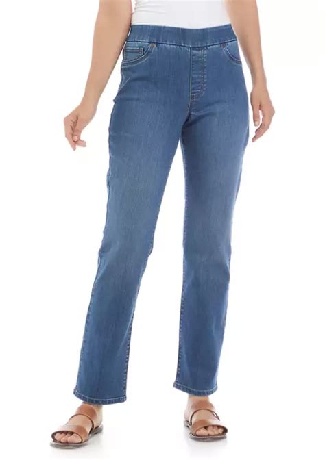 Kim Rogers® Womens Pull On Denim Jeans Belk