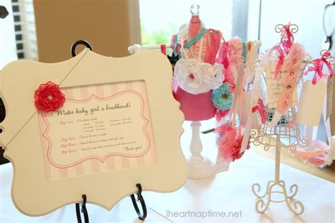 Babies are expensive, but your baby shower doesn't have to be. Hair bows for baby {baby shower idea} - I Heart Nap Time