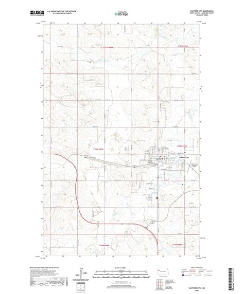 Watford City North Dakota US Topo Map – MyTopo Map Store