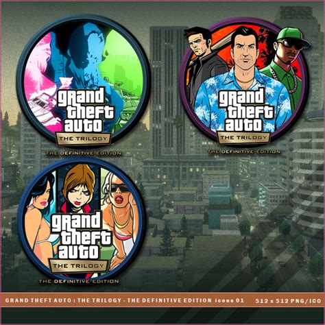 Gta The Trilogy The Definitive Edition Icons 01 By Brokennoah On
