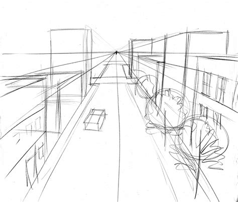 Street Perspective Drawing At Getdrawings Free Download