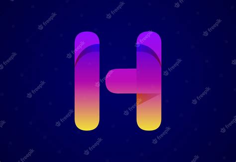 Premium Vector Abstract Origami Letter H Logo Design Template Flat