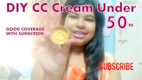 How To Make Cc Cream Under 30 Rs At Home Diy Cc Cream Youtube