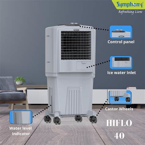 Buy Symphony Hiflo 40 Litres Personal Air Cooler Honeycomb Pads