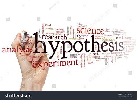 Hypothesis Concept Word Cloud Background Stock Photo 293081084