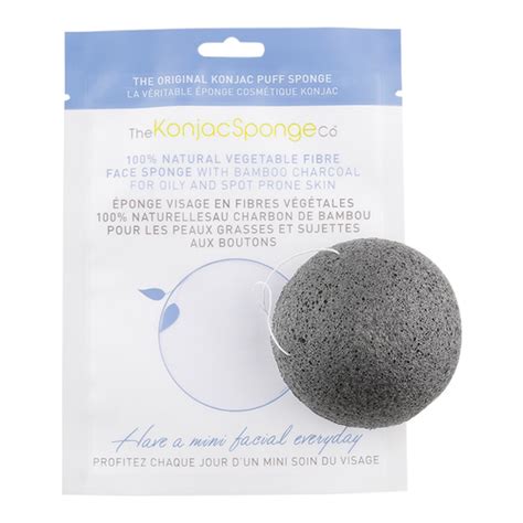 Buy The Konjac Sponge Company Konjac Sponge Puff With Bamboo Charcoal